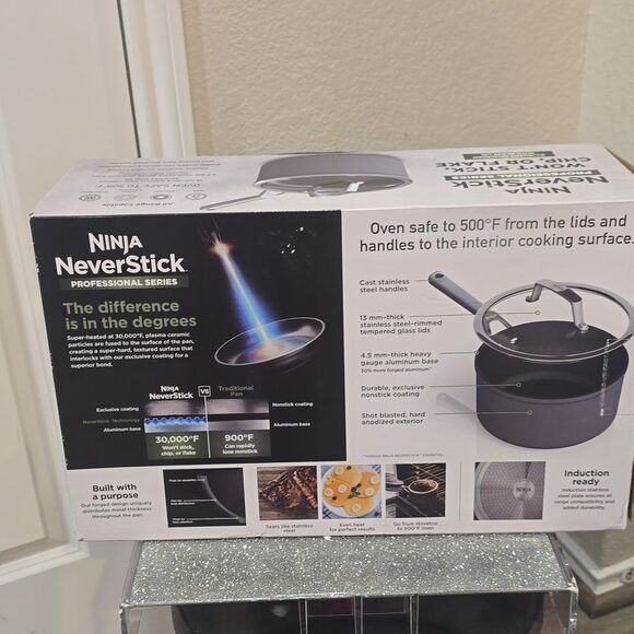 Ninja NeverStick Professional Series 3 1/2QT Saucepan w/ Lid - Picture 15 of 15